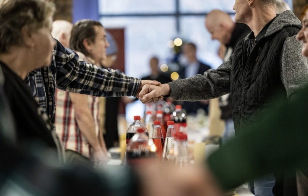 Podopieczni Towarzystwa Pomocy im. Św. Brata Alberta z Bielska-Białej, osoby starsze i samotne objęte wsparciem.