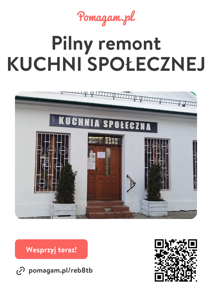 Zbiórka na pilne wsparcie na remont placówki Towarzystwa Brata Alberta w Bielsku-Białej na portalu Pomagam.pl.